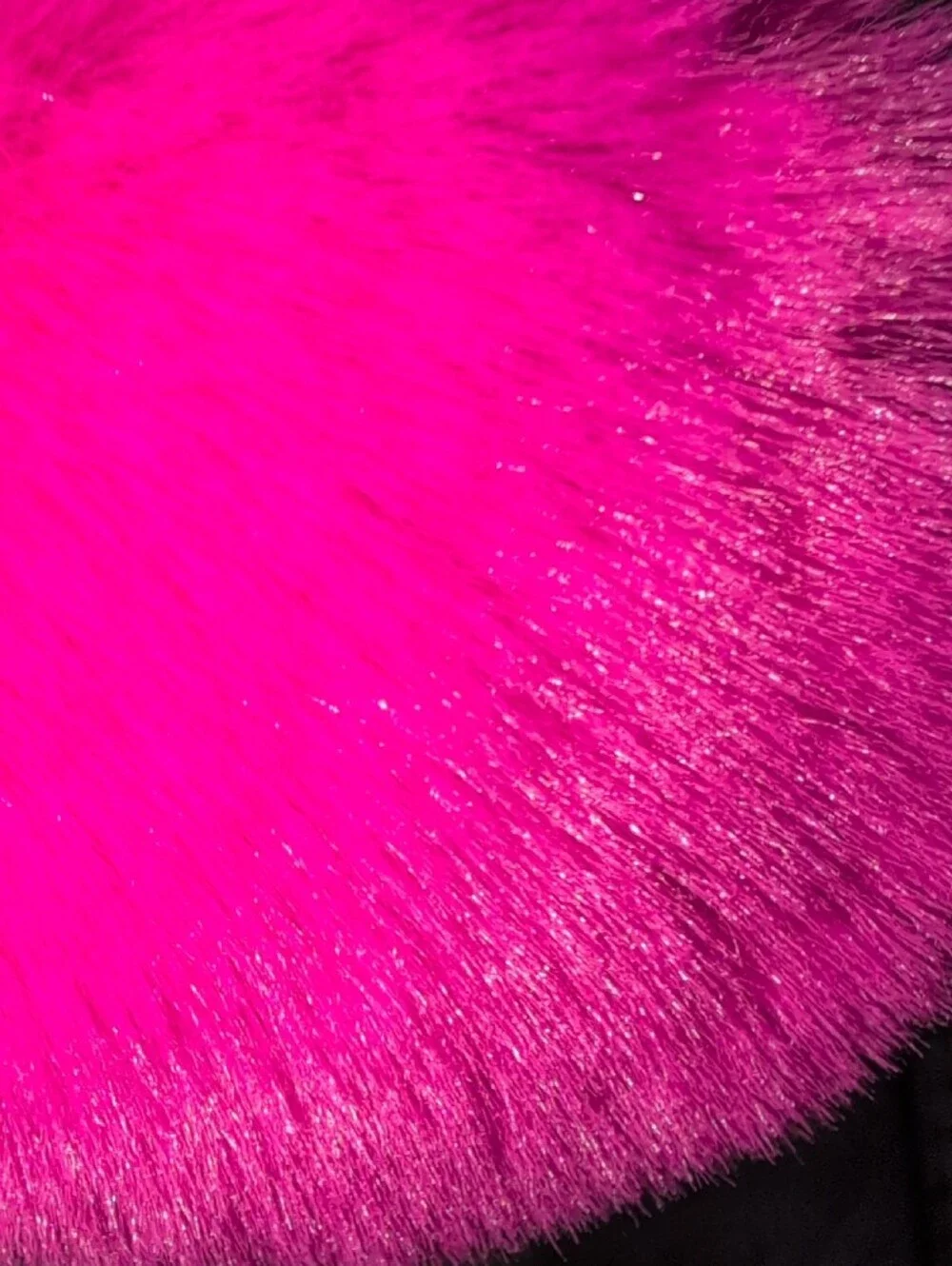 Fuchsia Pom Pom Keychain Bag Charm